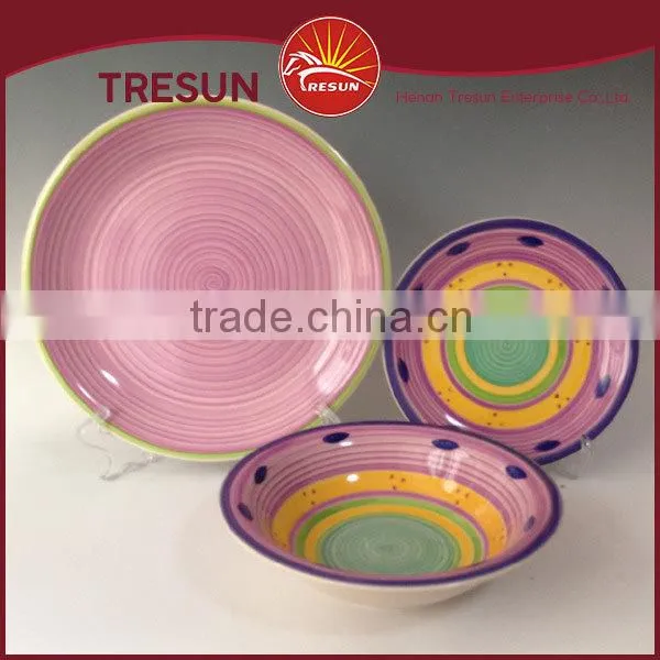 Colorful/beautifual Round Shape High Quality Handpainted 18pcs Dinnerset/dinner Ware/tableware photo-3