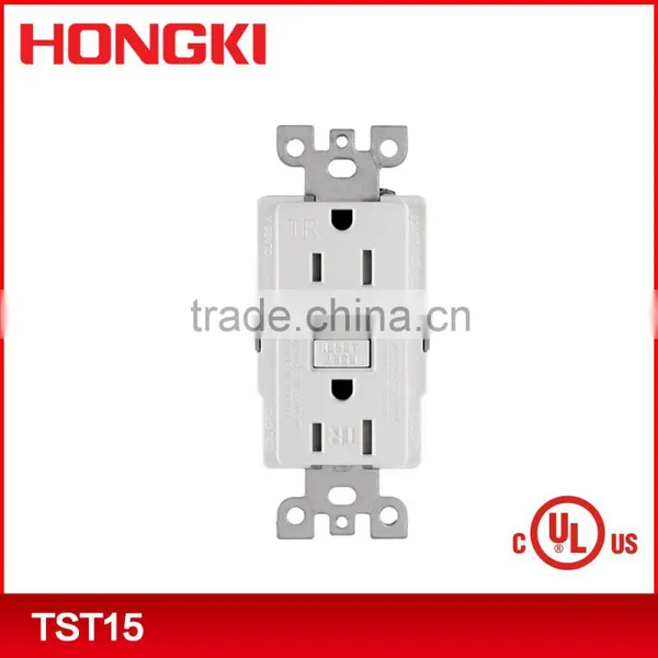 UL CUL Listed New Type GFCI Receptacle Outlet With Self Testing Function