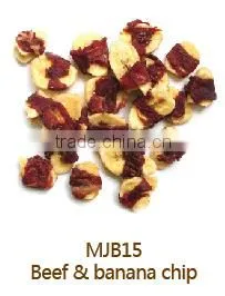 Beef and Banana Crunch Beef Jerky Wrapped Banana Chip Dog Treats Pets and Dogs Food Factory