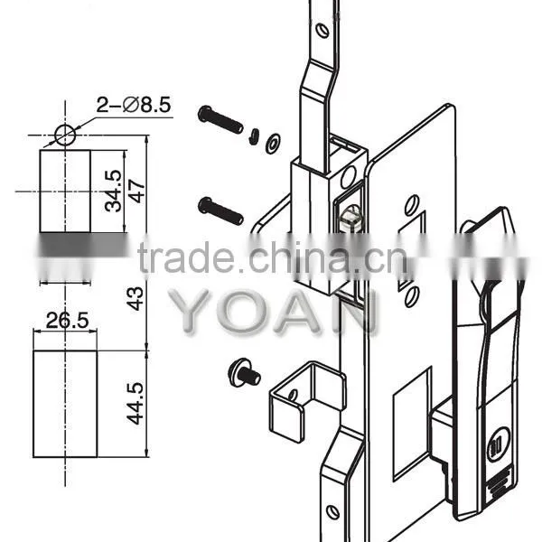 the High Safe Electrical Panel Lock Cabinet Door Lock photo-4