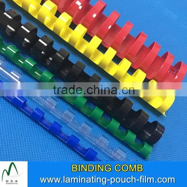 Colorful 19 21 Rings Plastic Comb Binding Spines Menu Book Binding Used PVC Binding Comb Manufacturer photo-2