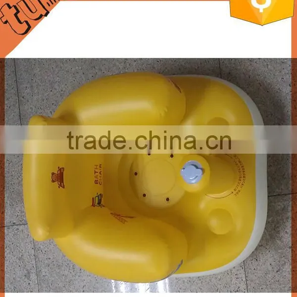 2016 hot sale NEW Security Inflatable baby Bath Stool Seat /Baby Inflatable bath chair for baby bath In China