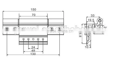 Aluminum Door Concealed Hinge, Door Hinge China, Wood Door Pivot Hinge for Casement Window and Door photo-2
