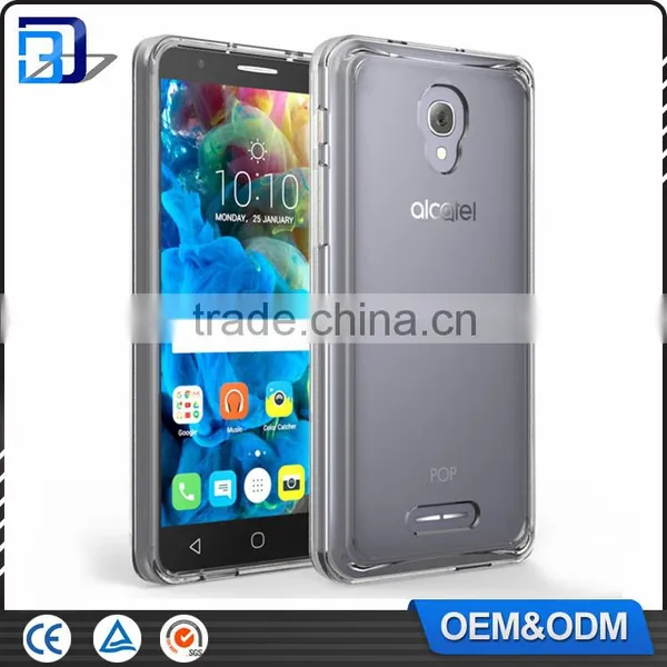 Hot! Acrylic TPU Ultra Thin Clear Transparent Plastic Cases Cover For Alcatel Fierce 4 Phone Accessories Mobile photo-2