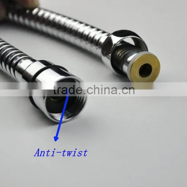 High Quality Stainless Steel Double Locks Anti-twist Shower Hose photo-3