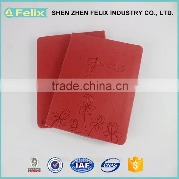 New Design Fashion Low Price Hard Cover Embossing Notebook photo-2