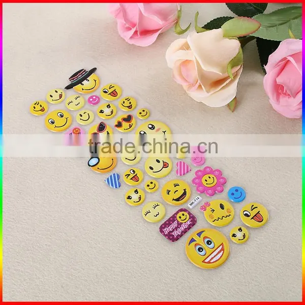 Smile Face 3D PVC Puffy Stickers photo-3