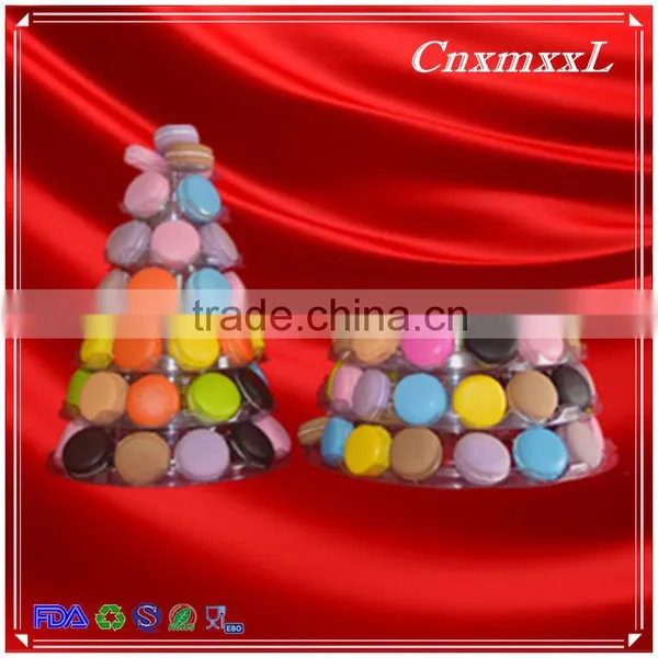 New Styles Hot Sells Wholesale Plastic 10 Tier Macaron Tower Display Stand &patented Customizable Macaron Packaging photo-6