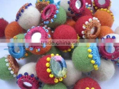 Felt Mirrored Balls