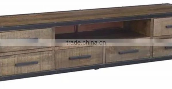Industrial Console Table With Drawer Cum TV Unit photo-5