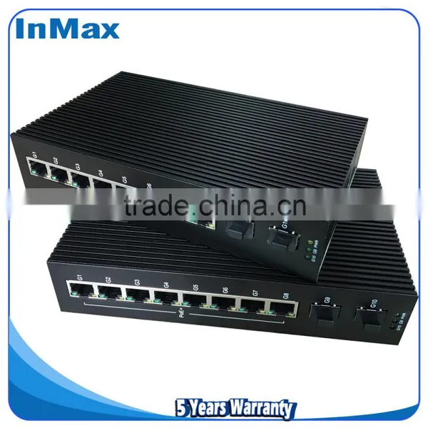 Full Gigabit Din-rail 8T+2G PoE Gigabit Ethernet Switch, 10 Ports Industrial Switch P510A photo-3