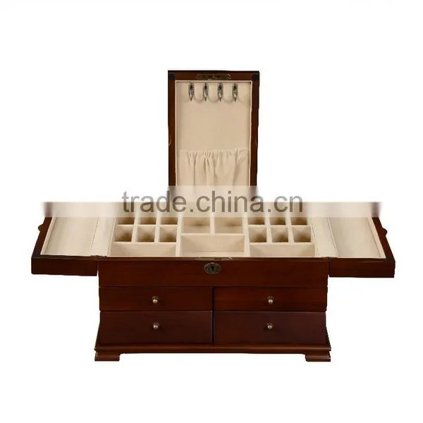 Chinese Factories Wholesale Custom Wooden Jewelry Box, Drawer Storage Boxes, Cosmetic Boxes photo-3