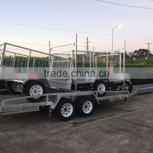 8x5ft Hot Dipped Galvanized Heavy Duty Single Axle With Disc Brake Box Trailer photo-4