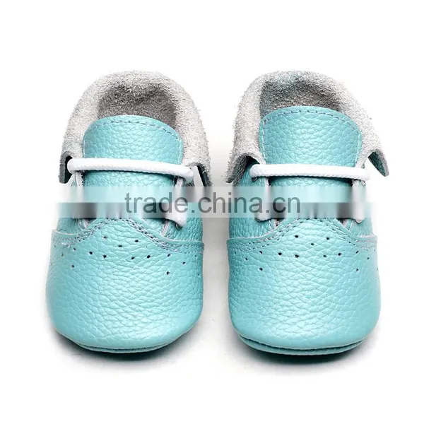 2017 New Designs Genuine Leather Usa Flag Baby Moccasins High Heel Baby Girl Shoes With Air Hole photo-5