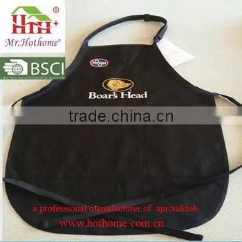 Wholesale Personalized Big BBQ Kitchen Apron With Three Roomy Pockets photo-4