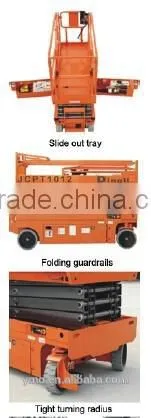 JCPT1012HD/1212HD Self-Propelled Rough-Terrain Scissor Lifts -- HK Mingyang photo-3