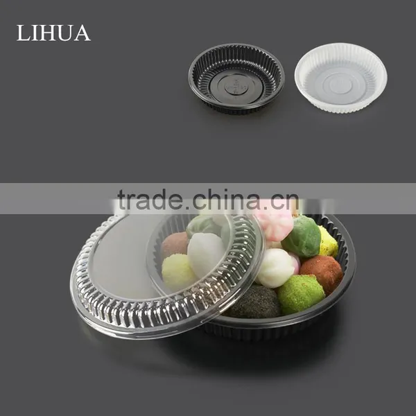 Disposable Plastic Round Food Container,Plastic Take Away Food Packaging Box, Plastic Round Sushi Container photo-2