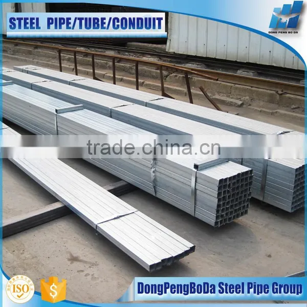 50*100mm HOT Dipped Galvanized Steel Pipe GI Square Steel Pipe photo-2