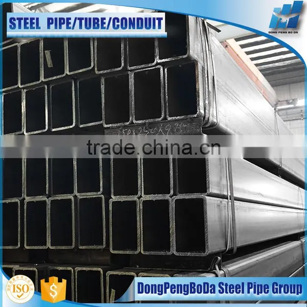 180*260*10mm ERW Black Rectangular Hollow Section Shape Steel Pipe photo-2