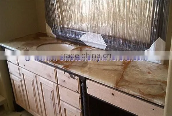 Handemade Good Price LIGHT LIGHT GREEN ONYX COUNTERTOPS photo-3