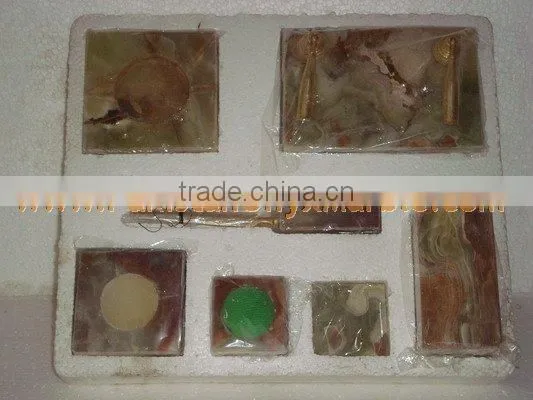 The Most Beautiful& Best Quality Cheap Price ONYX OFFICE SETS HANDICRAFTS photo-2