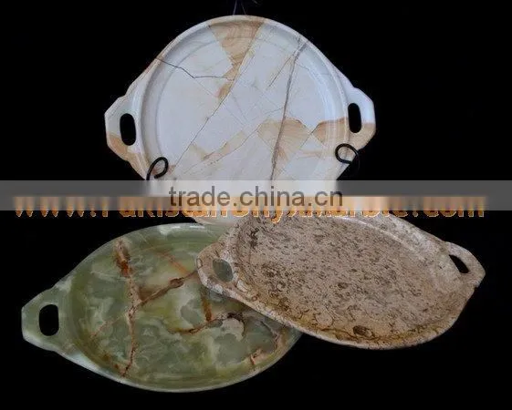 Hot Sale MANUFACTURER AND EXPORTERS OF ONYX FRUIT TRAYS HANDICRAFTS photo-4