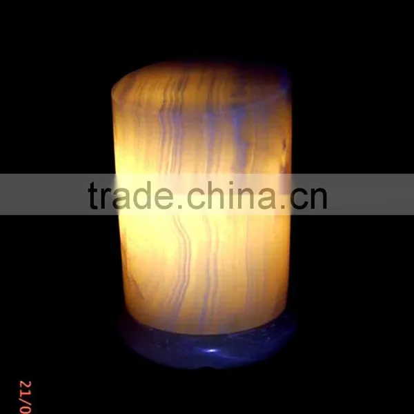 Onyx Cut Clynder Lamp ID: Lamp03