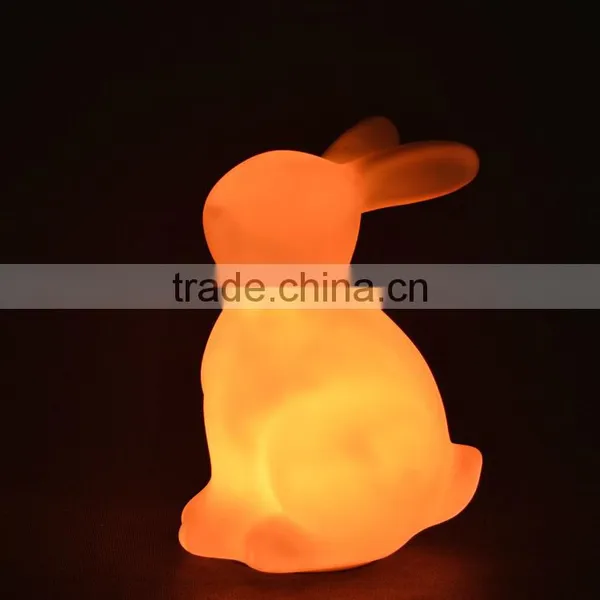 LED Multi-colour Change Rabbit Shaped Night Light for Whole Sale photo-2