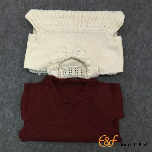 High Waist Lapel Lolita Style Knitted Sweater photo-2