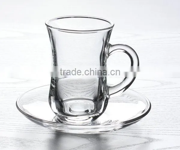 4.5oz Insulated Glass Coffee Mugs With Handles photo-3