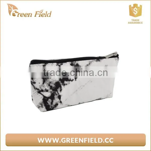 Waterproof Makeup Washable Organizer Storage Pouch Women Marble Paper Toiletry Travel Cosmetic Bag photo-3