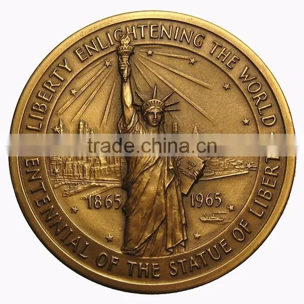 Custom Tourist Souvenir Statue of Liberty Medallion photo-2