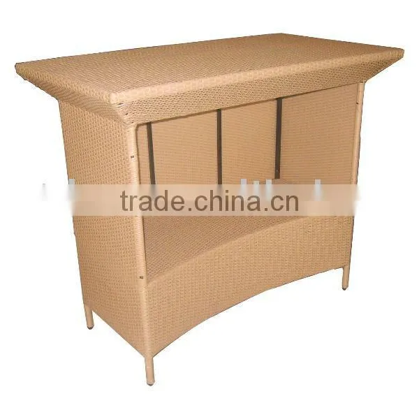 rattan sideboard or wicker dining table