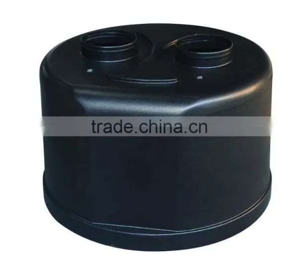 Durable Double Layer Garbage Can PE Plastic Garbage Bin Trash Can photo-5