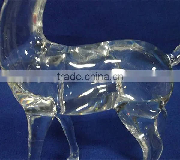 Hot Selling Acrylic Xmas Reindeer Figurines Decoration photo-4