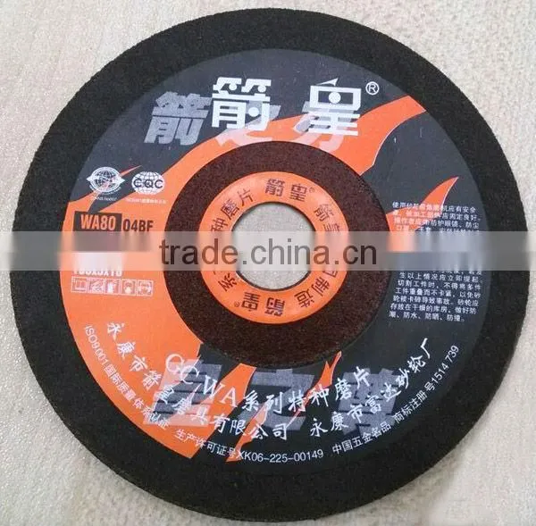 4" 100x3x16mm Checkered Deprssed Center Grinding Wheel for Stainless Steel photo-2