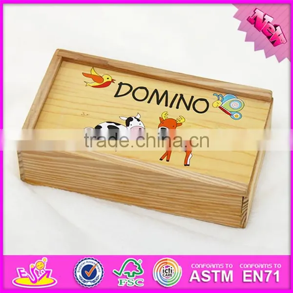 2016 New and Popular Children Wooden Domino Gift W15A062 photo-3