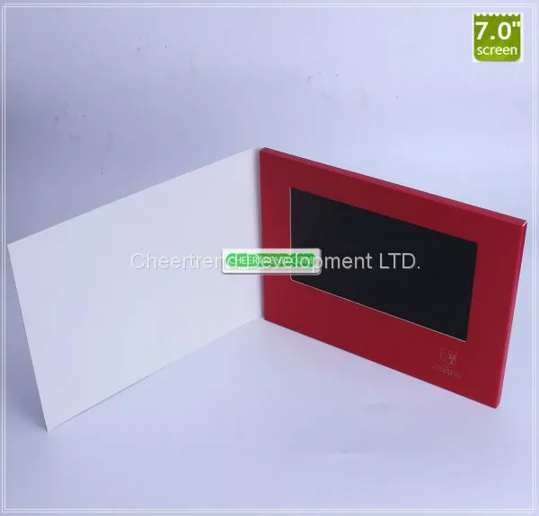 Low Cost Led Screen Business Card 7'' Inch LCD Video Brochure With CE ,ROHS , FCC Certificates photo-5