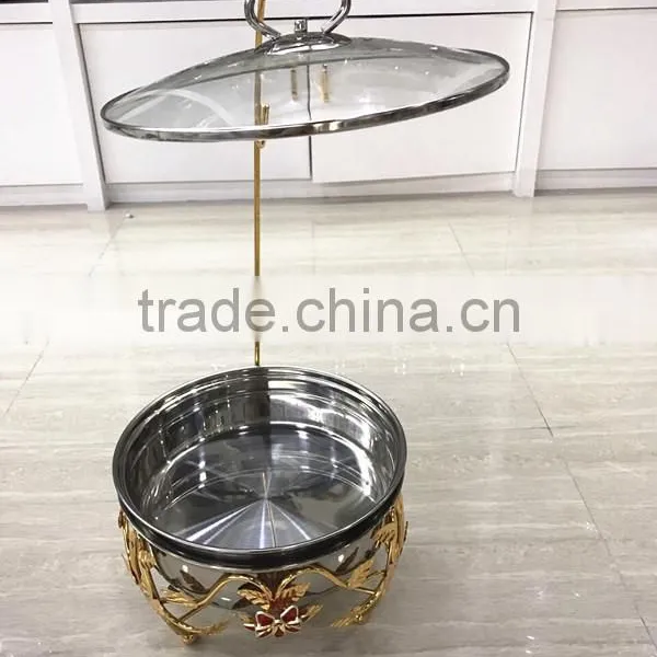 New Design Red Flower 8Liter Stainless Steel Cheap Chafing Dish for Butter photo-6