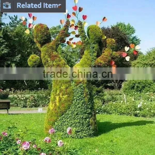 Artificial Plastic Grass Animal Topiary Landscaping Ornament for Graden Decoration photo-5