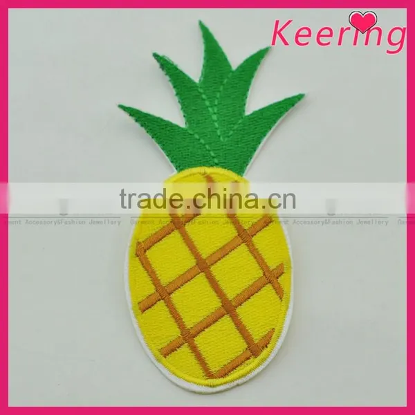Pineapple Embroidery Patch Custom Design for Clothing WEF-061 photo-2