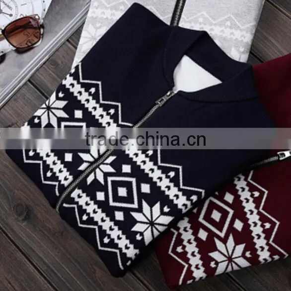 Men Sweater Pullover- V-neck Sweater Factory in Dongguan photo-3