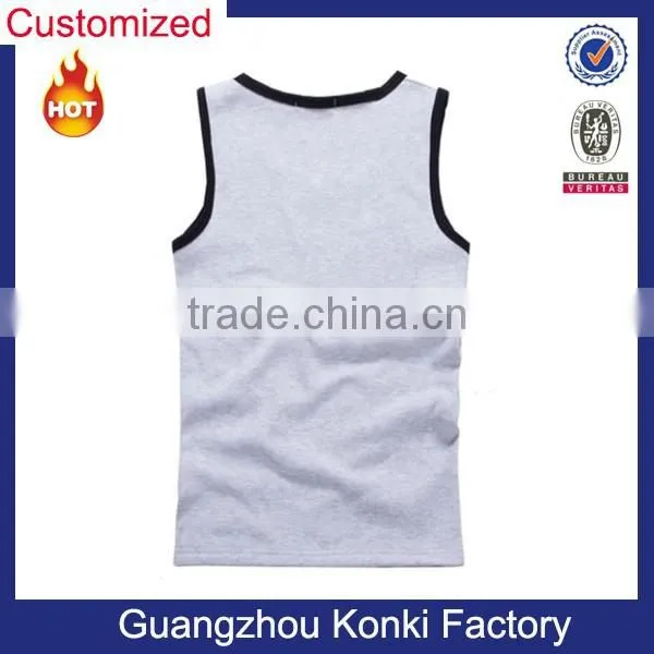Men's Tank Tops Gym Undershirt Fitness Gym Singlet photo-2