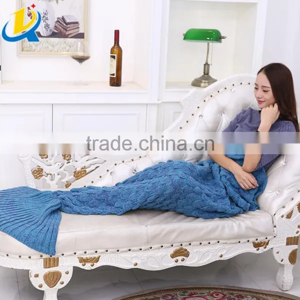 Scale Mermaid Tail Blanket Season Soft Sleeping Bag for Adult