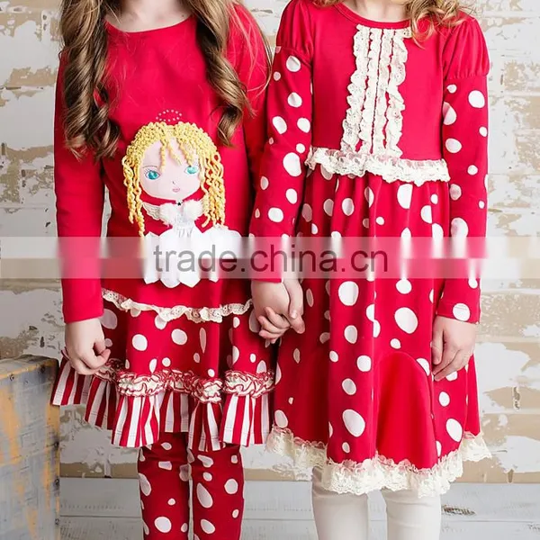Wholesale Children's Boutique Clothing Long Sleeve Frock Fancy Dresses for Girls for Christmas photo-4