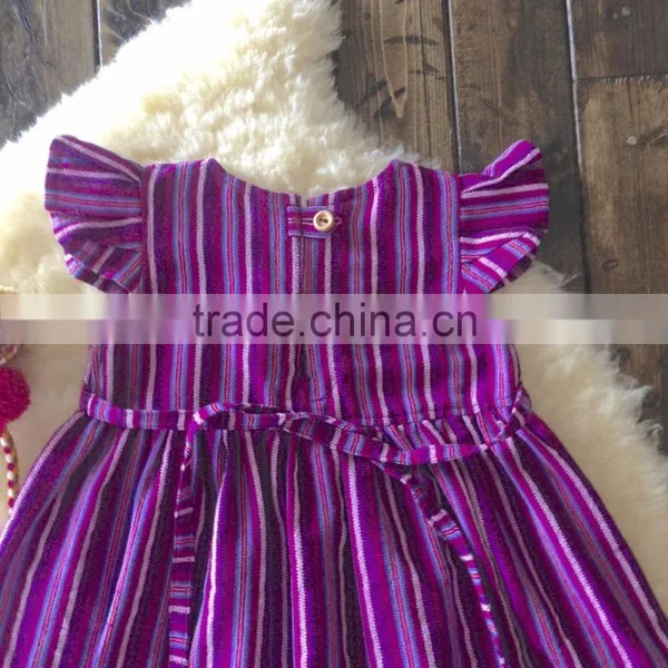 Girls Boho Flutter Sleeve Lace Cotton Dress photo-3
