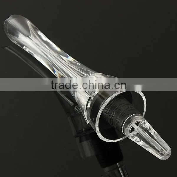 New Fashion High Quality Mini Transparent Acrylic Travel Bar Red Wine Aerator Decanter Pourer Essential Set Quick Aerating photo-4