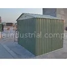 Small Zinc Steel Powder Coated Apex Metal Shed For Tools Storage / Car Garage 6x8