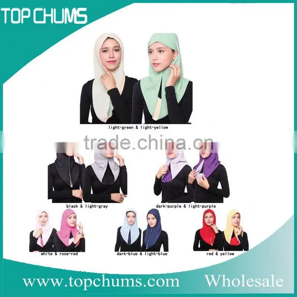 Wholesale Kids of Color Woomen Classic Turban Hijab Bandana Scarf photo-6