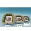 P017 Porcelain 3pc Ashtray Set